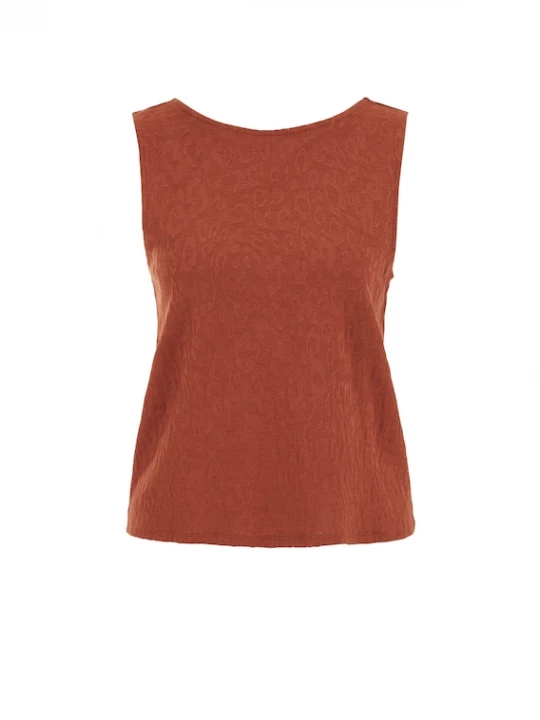 Foto van product WE Fashion Top roestbruin