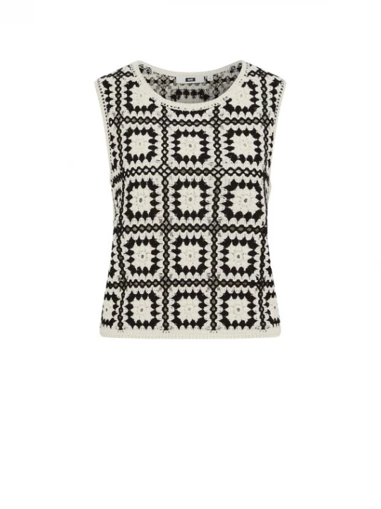 Foto van product WE Fashion Top zwart / wit