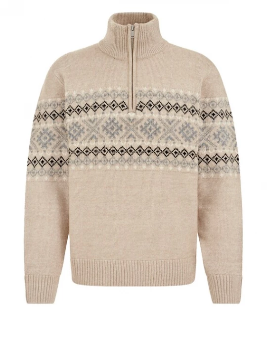 Foto van product WE Fashion Trui beige / lichtgrijs / zwart / wit