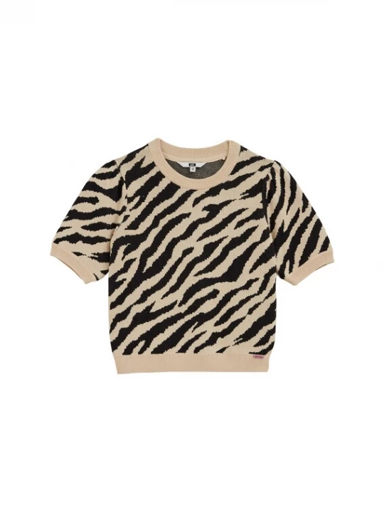 Foto van product WE Fashion Trui beige / zwart