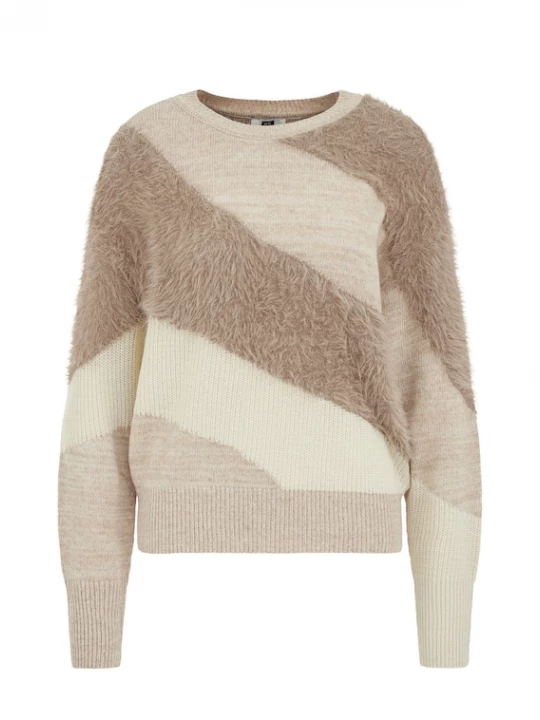 Foto van product WE Fashion Trui crème / beige gemêleerd / greige
