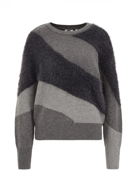 Foto van product WE Fashion Trui grijs / donkergrijs