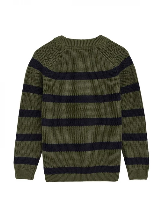 Foto van product WE Fashion Trui olijfgroen / zwart