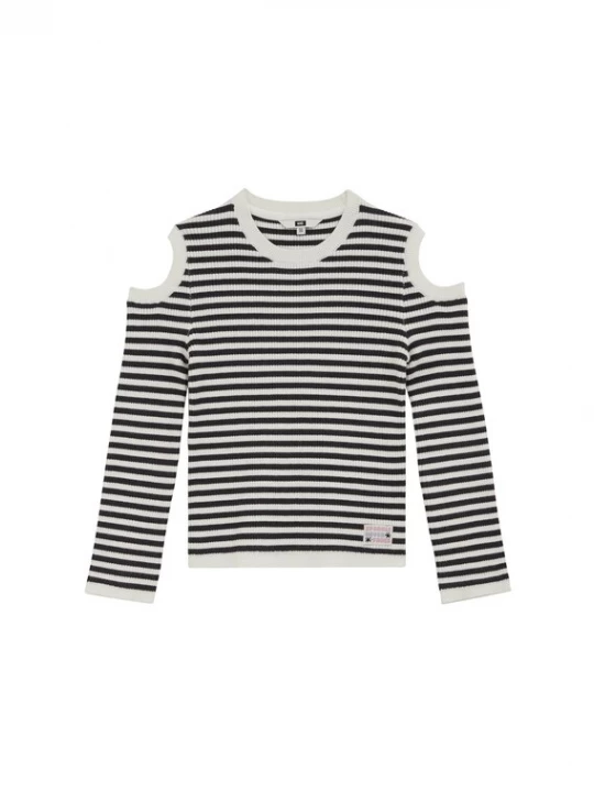 Foto van product WE Fashion Trui zwart / offwhite