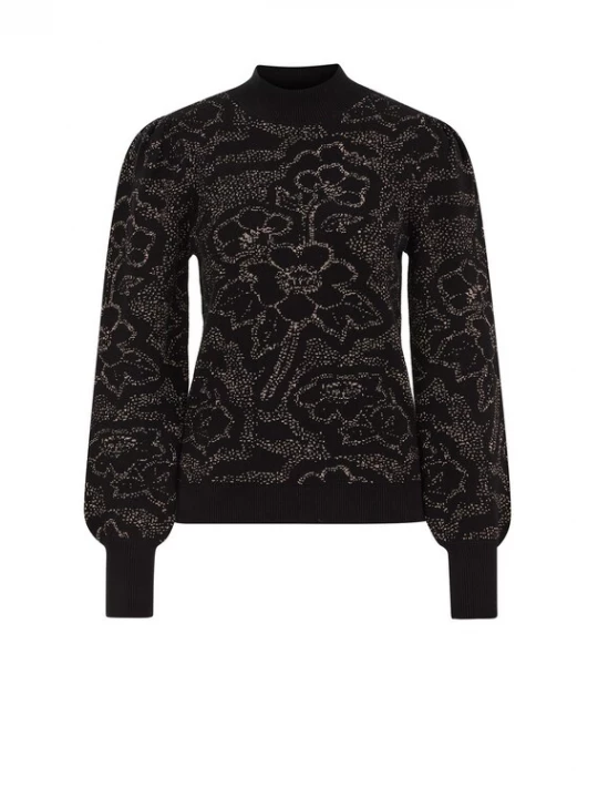 Foto van product WE Fashion Trui zwart / zilver