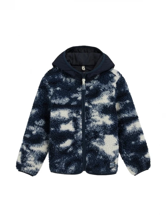 Foto van product WE Fashion Tussenjas donkerblauw / wit