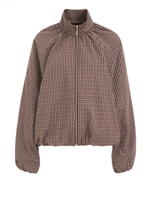 Foto van product WE Fashion Tussenjas ivoor / bruin / wit