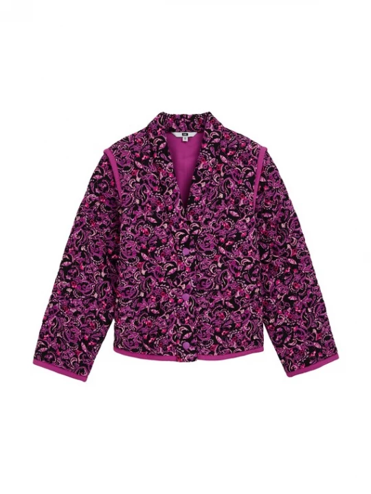 Foto van product WE Fashion Tussenjas lila / pink / zwart