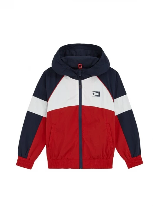 Foto van product WE Fashion Tussenjas nachtblauw / rood / wit