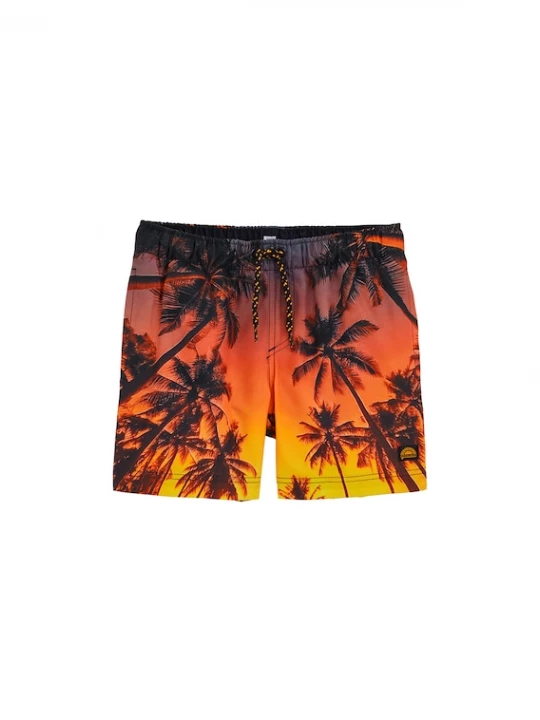 Foto van product WE Fashion Zwembroek oranje / neonoranje / zwart