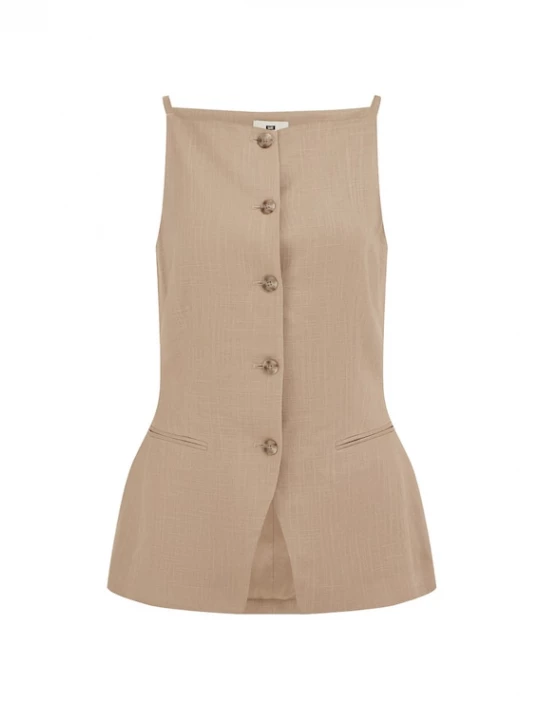 Foto van product WE Studio Gilet beige