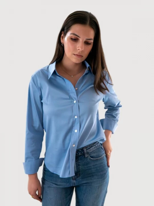 Foto van product WEARABLE STORIES Blouse 'Paula' blauw