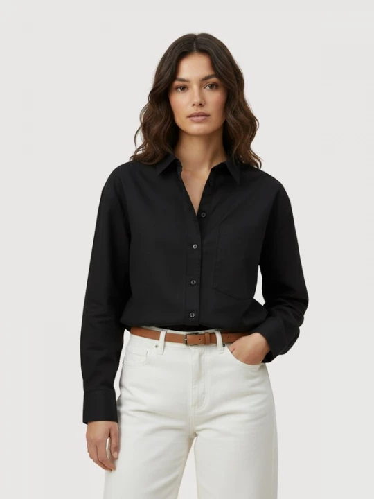 Foto van product WEARABLE STORIES Shirt 'Luna' zwart
