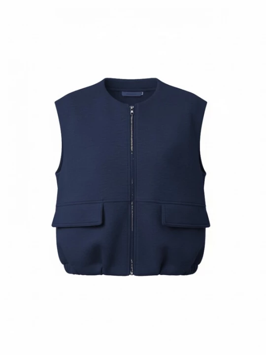 Foto van product WEARABLE STORIES Tussenjas 'Jade' blauw