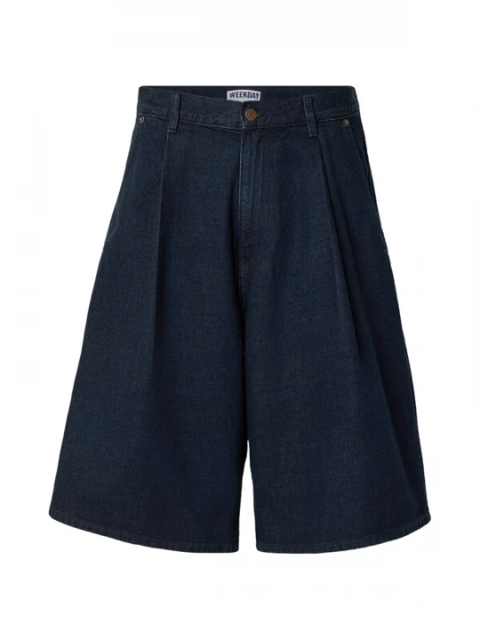 Foto van product WEEKDAY Bandplooi jeans blauw denim