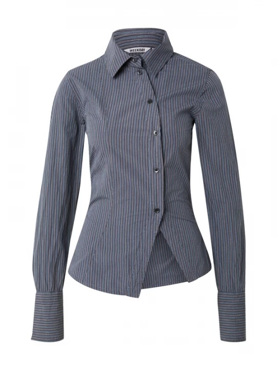 Foto van product WEEKDAY Blouse lichtblauw / grijs / donkergrijs / zwart