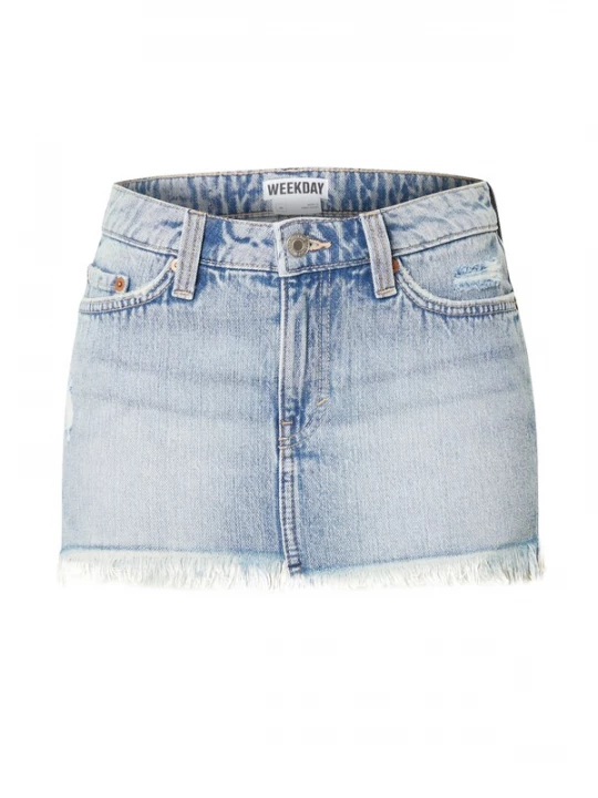 Foto van product WEEKDAY Rok 'Centure' lichtblauw