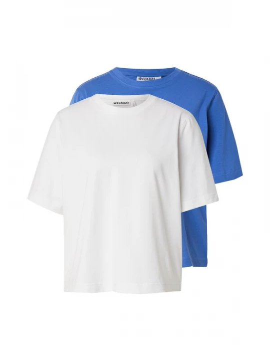 Foto van product WEEKDAY Shirt blauw / wit