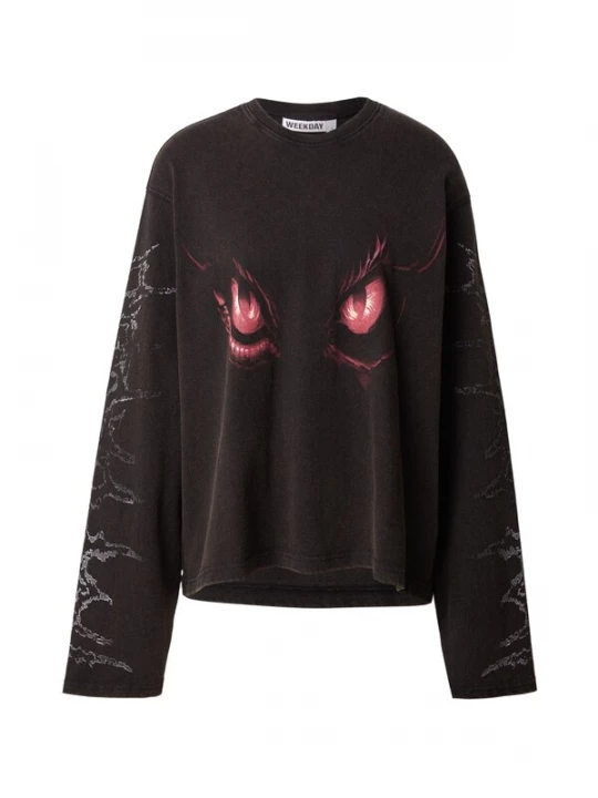 Foto van product WEEKDAY Shirt 'Danya' lichtgeel / rood / zwart / wit