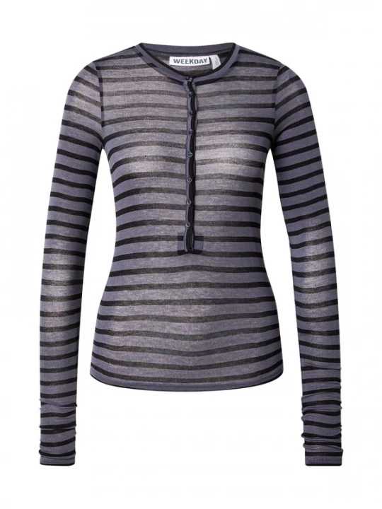 Foto van product WEEKDAY Shirt donkergrijs / zwart