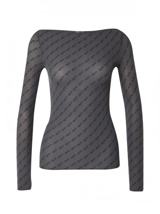 Foto van product WEEKDAY Shirt grijs / zwart