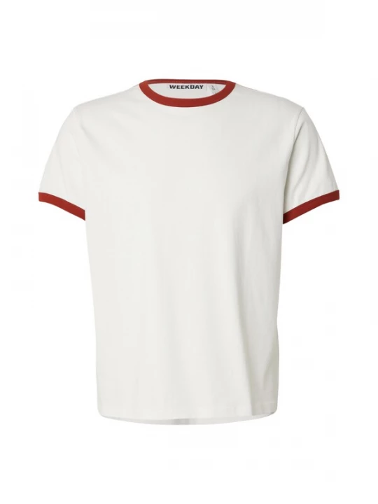Foto van product WEEKDAY Shirt rood / wit
