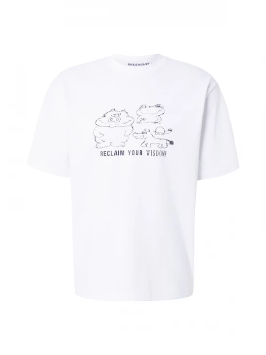 Foto van product WEEKDAY Shirt zwart / wit