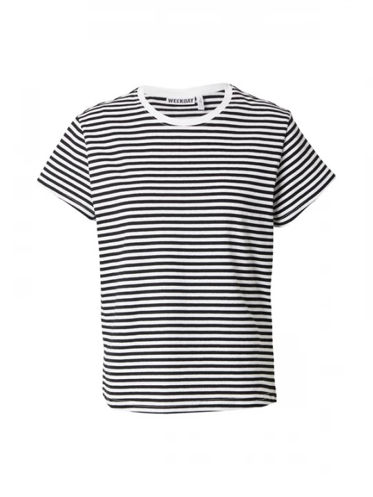 Foto van product WEEKDAY Shirt zwart / wit