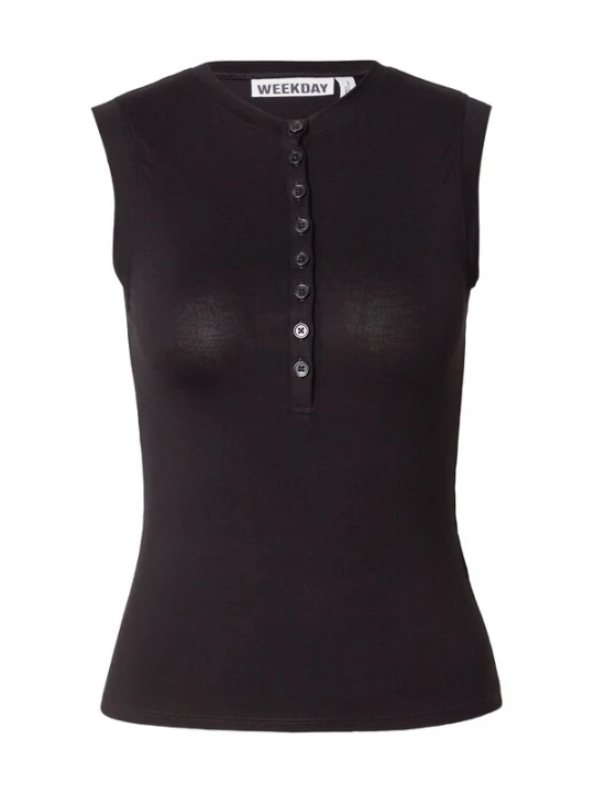 Foto van product WEEKDAY Top 'Ella' zwart
