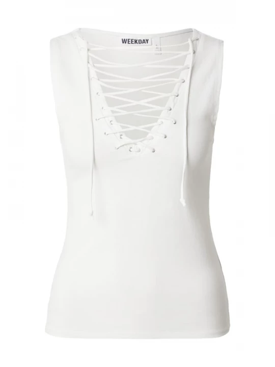 Foto van product WEEKDAY Top 'Jay' wit