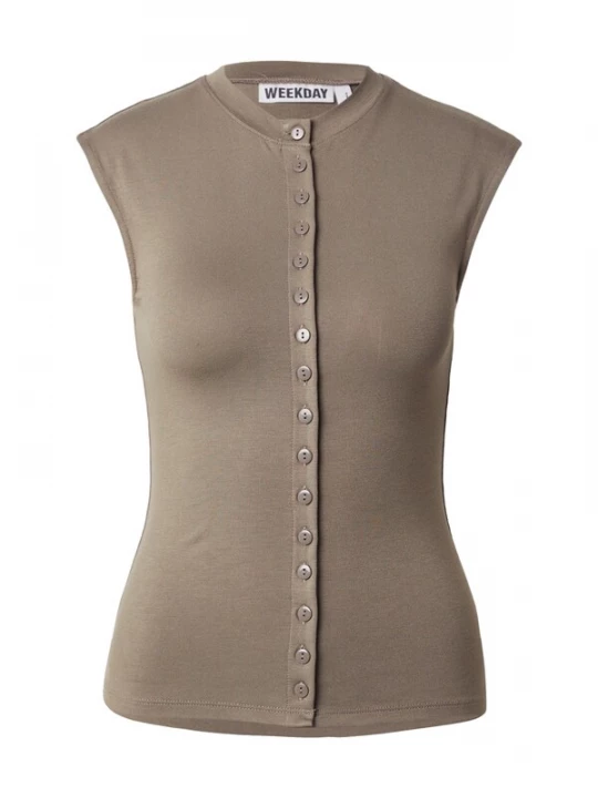 Foto van product WEEKDAY Top 'Nila' taupe