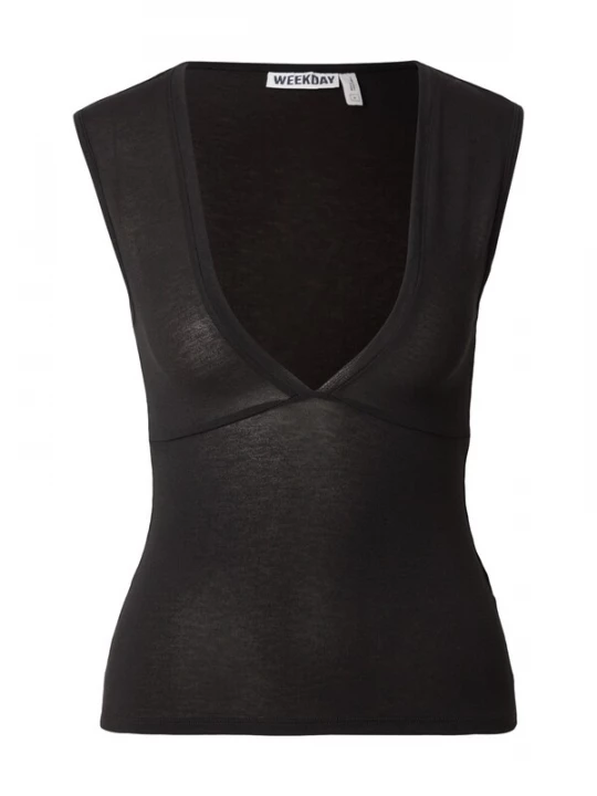 Foto van product WEEKDAY Top 'Pia' zwart