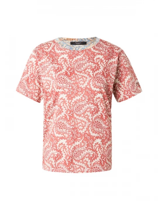 Foto van product Weekend Max Mara Shirt 'BUSSOLA' camel / lichtblauw / rood / wit