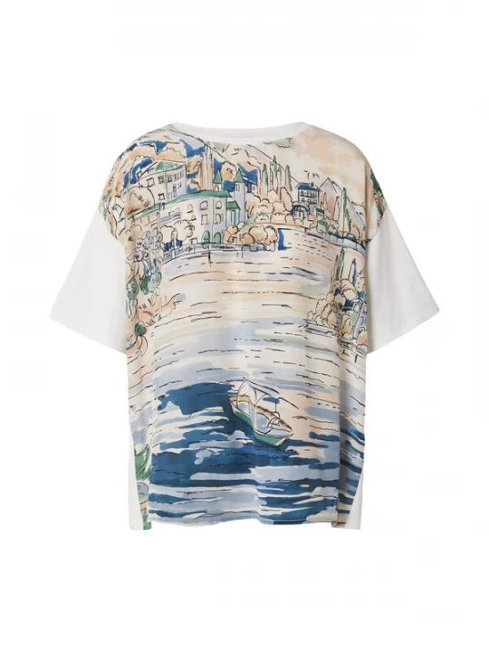 Foto van product Weekend Max Mara Shirt 'TERZO' beige / blauw / lichtblauw / wit