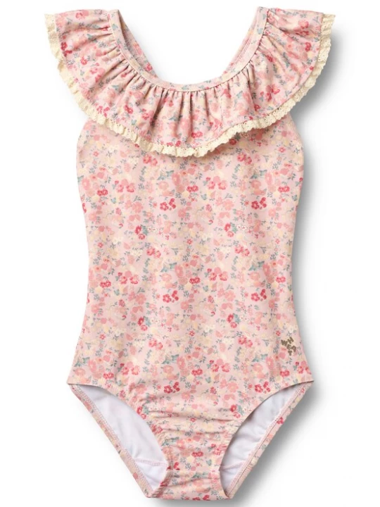 Foto van product WHEAT Badpak 'Doris' geel / jade groen / rosa / grenadine