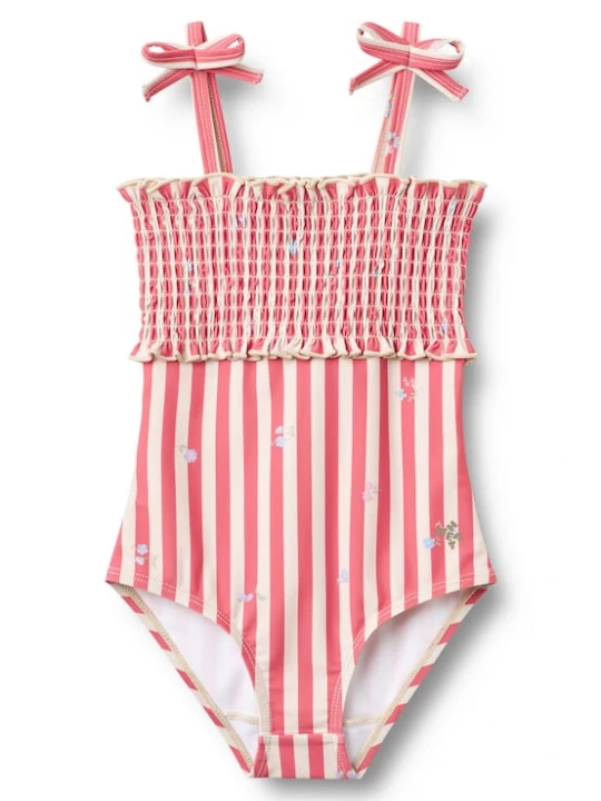 Foto van product WHEAT Badpak 'Selma' beige / lichtrood