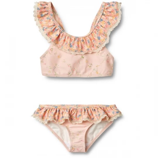 Foto van product WHEAT Bikini blauw / geel / rosa