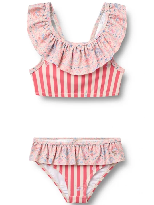 Foto van product WHEAT Bikini 'Bothilda' blauw / rosa / framboos / offwhite