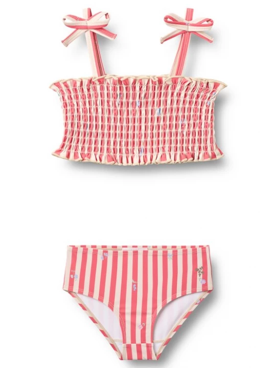 Foto van product WHEAT Bikini 'Carla' ecru / royal blue / koningsblauw / pastelgroen / watermeloen rood