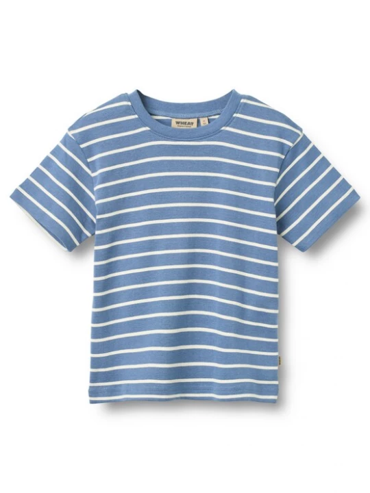Foto van product WHEAT Shirt 'Fabian' blauw denim / wit