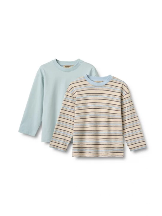 Foto van product WHEAT Shirt 'Johan' lichtblauw / lichtgeel