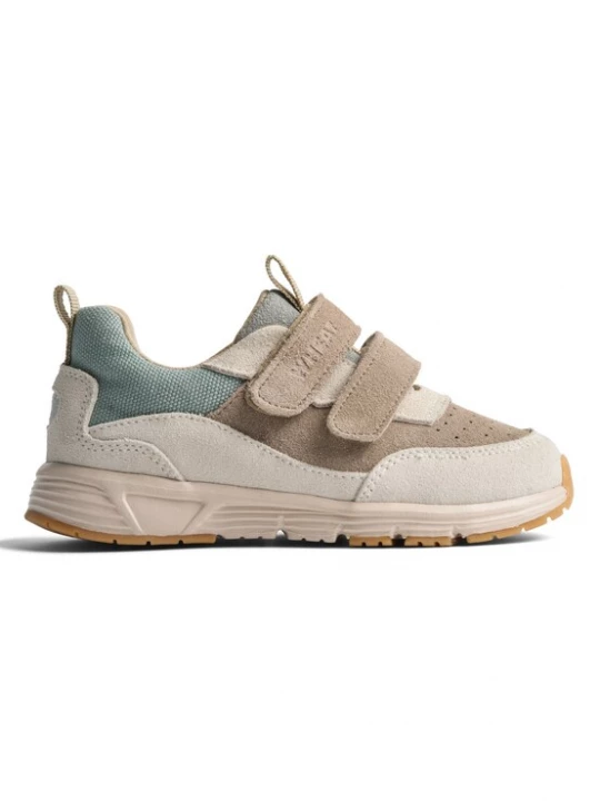 Foto van product WHEAT Sneakers 'Alin' donkerbeige / smaragd / eierschaal