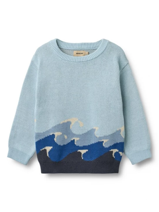 Foto van product WHEAT Trui 'Knud' blauw / marine / azuur / opaal