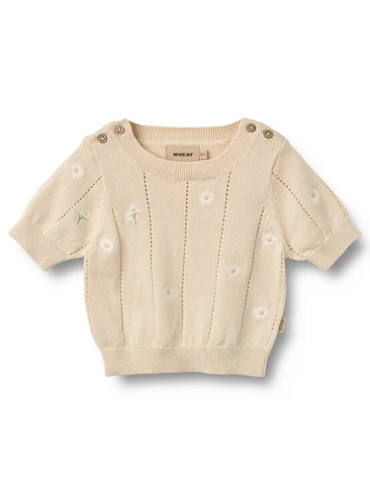 Foto van product WHEAT Trui 'Malvina' sand / geel / wit