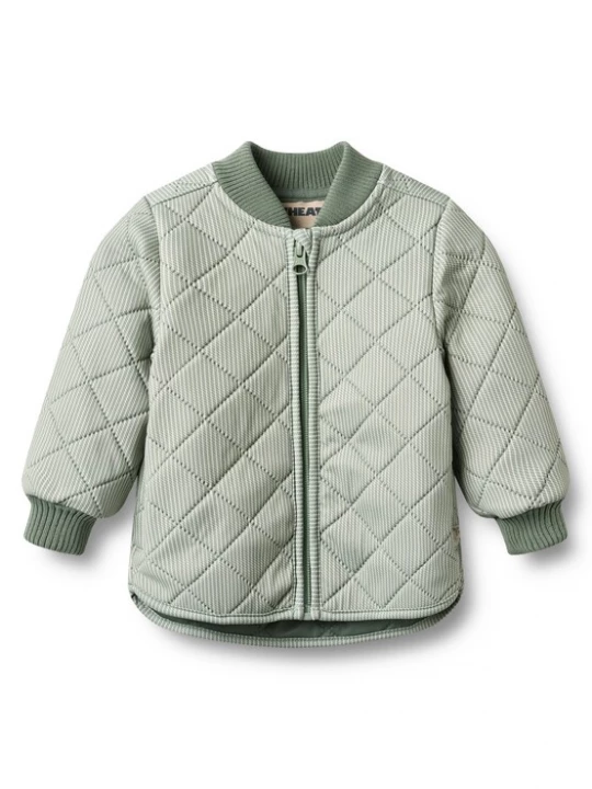 Foto van product WHEAT Tussenjas 'Loui' pastelgroen / wit