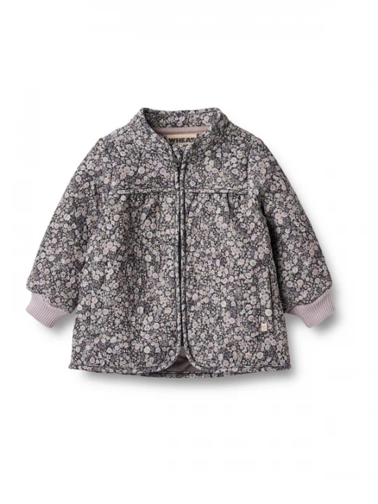 Foto van product WHEAT Tussenjas 'Thilde' pastelgroen / lila / sering / zwart