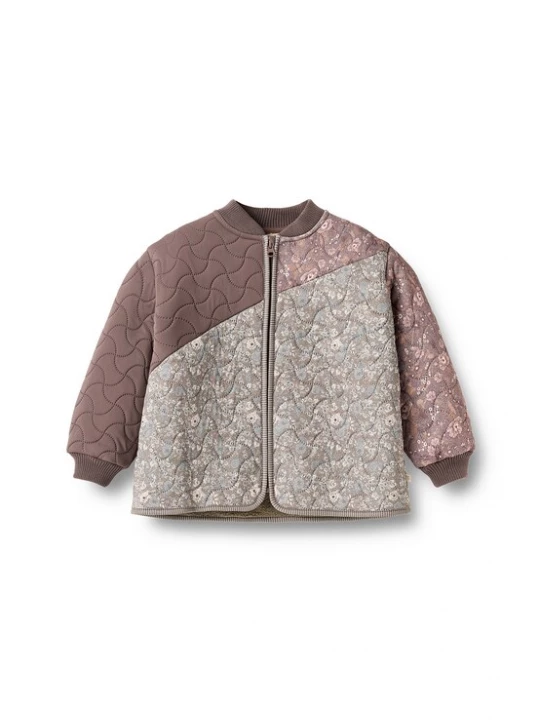 Foto van product WHEAT Winterjas bruin / grijs / rosa