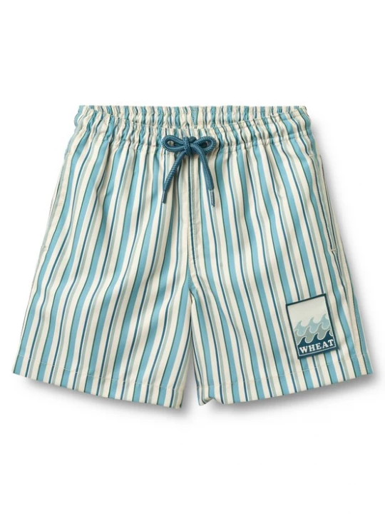 Foto van product WHEAT Zwemshorts 'Hansi' sand / azuur / pastelgroen / donkergroen