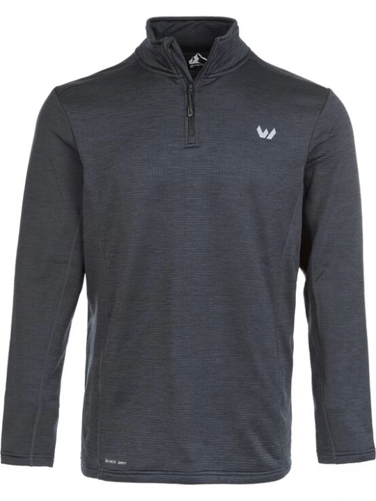 Foto van product Whistler Functioneel shirt 'Kalle' zilvergrijs / zwart gemêleerd