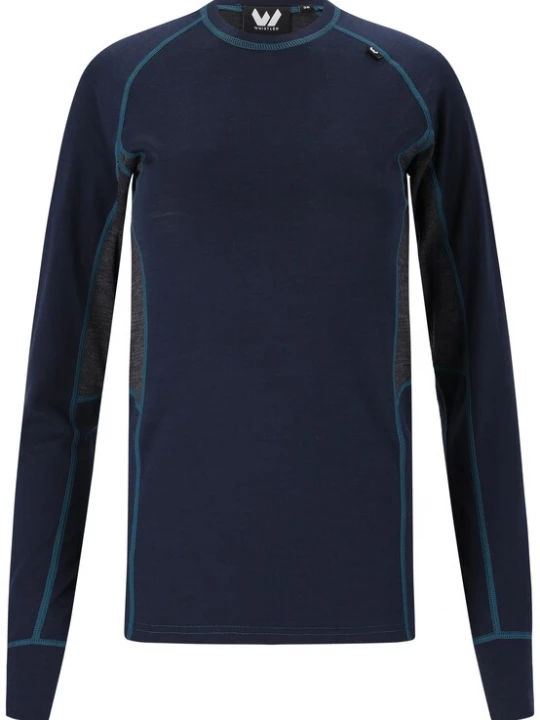 Foto van product Whistler Functioneel shirt 'Lapas' donkerblauw / grijs gemêleerd / petrol